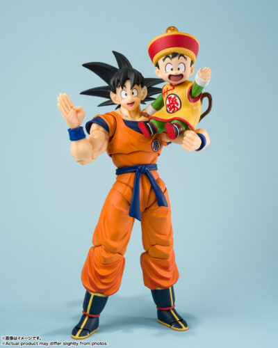 Dragon Ball S.H.Figuarts Action Figure Son Goku & Son Gohan Kid & Kintoun 14 cm & 6 cm by - immagine 2