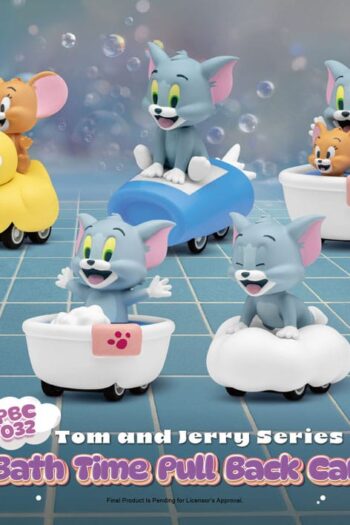 Tom & Jerry Pull Back Cars Bath Time Blind Box 6-Pack