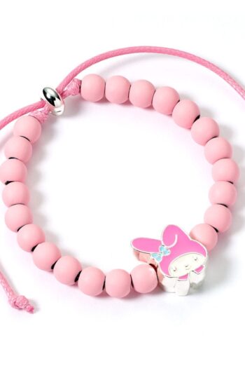 Hello Kitty Bracelet pink beads with My Melody Charm 21 cm