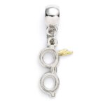 Harry Potter Charm Lightning Bolt with Glasses (silver plated)
