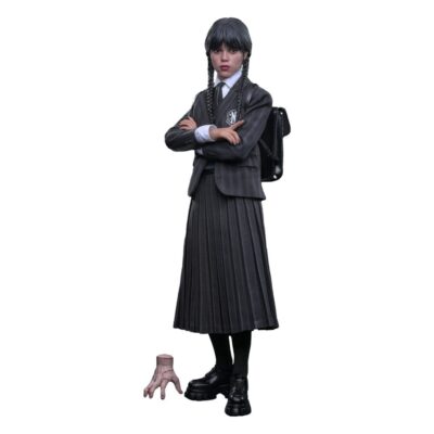 Mercoledi' Wednesday Addams Action Figure 1/6 Jenna Ortega Netflix 27 cm by Hot Toys - immagine 2