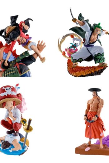 One Piece Petitrama PVC Mini Statue Logbox Re Birth Wano Kuni Vol. 1 Set 9 cm