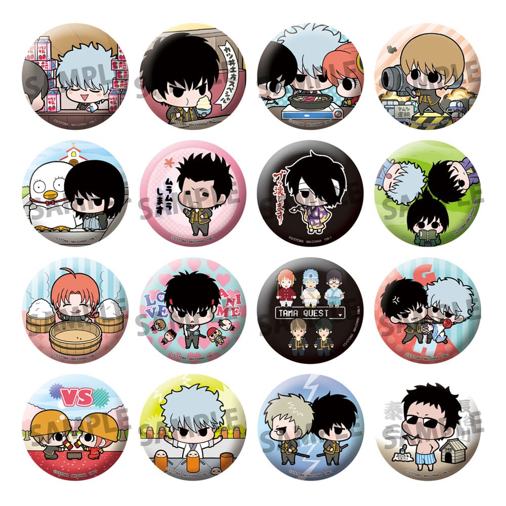 x_meho846250 Gintama Enamel Pins Famous Scene Ver. 5 cm Assortment (16) - immagine 1