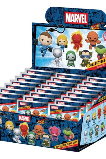 Marvel – Fantastic Four Classic 3D PVC Bag Clips Series 1 Blind Bag Display (24)