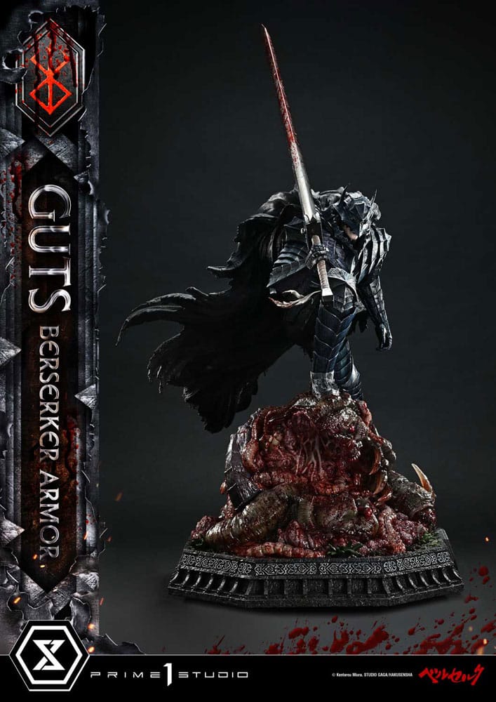 x_p1supmbr-20 Berserk Ultimate Premium Masterline Series Statue 1/4 Guts, Berserker Armor Grunbeld vs. Guts 94 cm - immagine 1