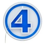 Fantastic Four LED Wall Lamp Light Logo Neon