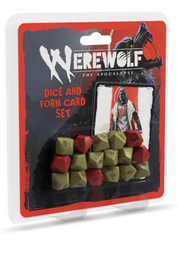 Werewolf: The Apocalypse 5th Edition RPG Dice and Form Card set