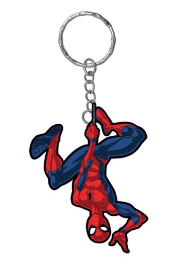 Marvel Rubber Keychain Spider-Man Hanging