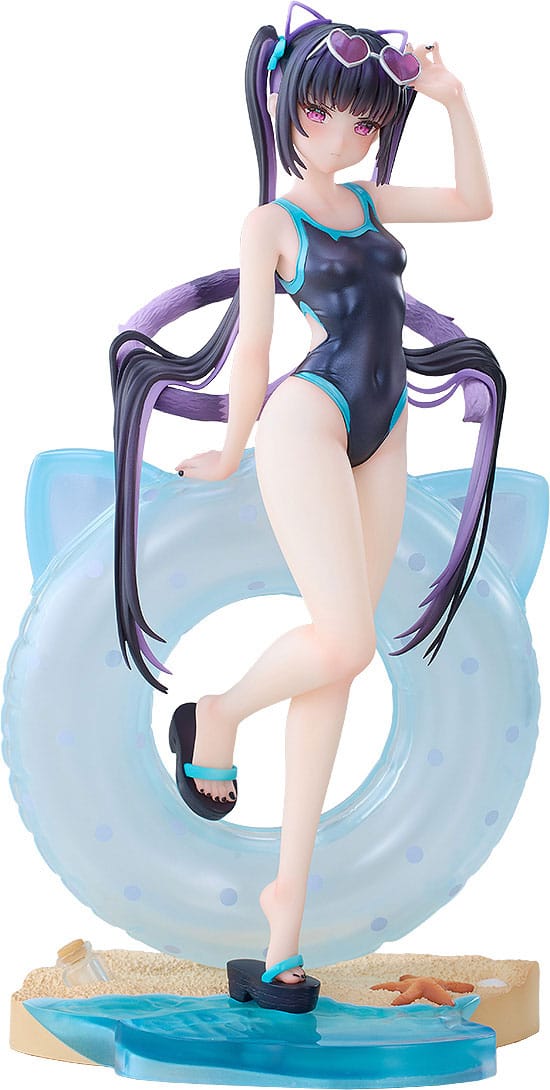 x_sola22105 Rosuuri Original Character PVC Statue 1/7 Cheshire Cat Mika: Swimsuit Ver. 25 cm - immagine 1