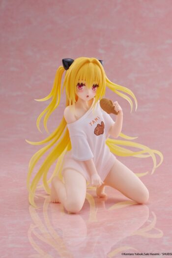 To Love-Ru Darkness PVC Statue Desktop Cute Figure Golden Darkness Roomwear Ver. 13 cm