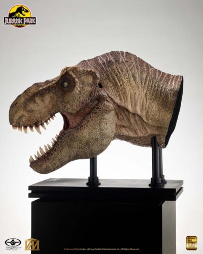 Jurassic Park 1/2 Statue T-Rex Head 105 cm ECC by  Elite Creature Collectibles - immagine 9