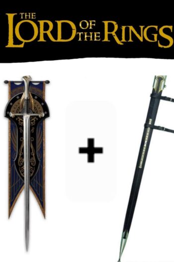 Lord of the Rings Sword Anduril: Sword of King Elessar Museum Edition 134 cm + Fodero 113 cm by United Cutlery