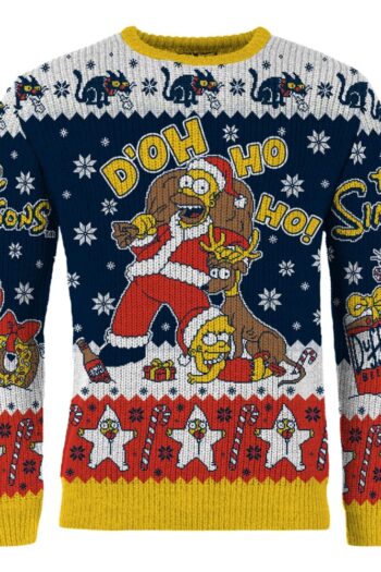 Simpsons Christmas Sweater D'oh Ho Ho! Size XL