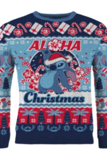 Lilo & Stitch Christmas Sweater Stitch Aloha Christmas  Size XL