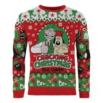 Wallace & Gromit Christmas Sweater Cracking Christmas Old Chum! Size L