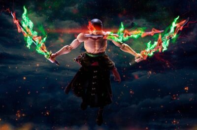 One Piece S.H. Figuarts Roronoa Zoro King Of Hell by Bandai - immagine 7