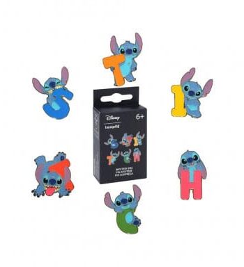 Lilo & Stitch by Loungefly Enamel Pins Blind Box Letters and Poses Display (18)