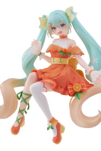 Hatsune Miku Noodle Stopper PVC Statue Flower Hatsune Miku Citrus Ver. 14 cm