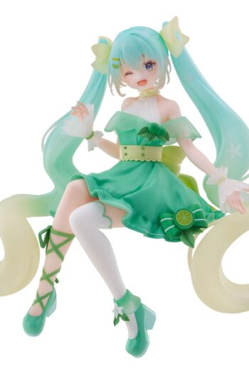 Hatsune Miku Noodle Stopper PVC Statue Hatsune Miku Lime Ver. 14 cm