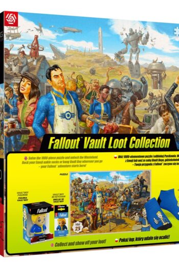 Fallout gift set Fallout Vault Loot Collection (Puzzle, socks, figurine & key ring)