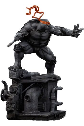 Teenage Mutant Ninja Turtles Art Scale Statue 1/10 Michelangelo Black and White Variant 26 cm heo exclusive