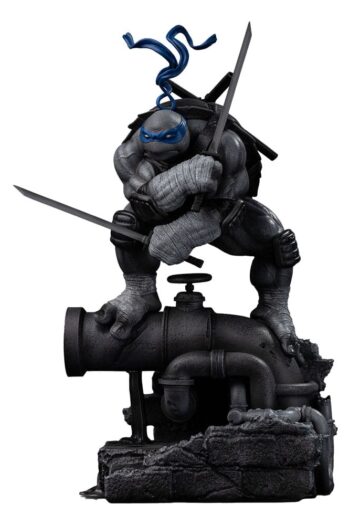 Teenage Mutant Ninja Turtles Art Scale Statue 1/10 Leonardo Black and White Variant 26 cm heo exclusive