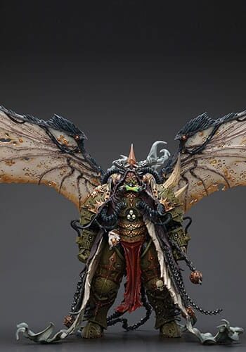 Warhammer 40k Action Figure 1/18 Mortarion Daemon Primarch of Nurgle with Ancient weapons The Lantern and Silence 21 cm