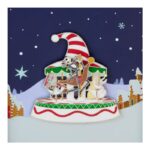 Nightmare Before Christmas by Loungefly Enamel 3" Pins Christmas Town Carousel 3" Limited Edition 8 cm