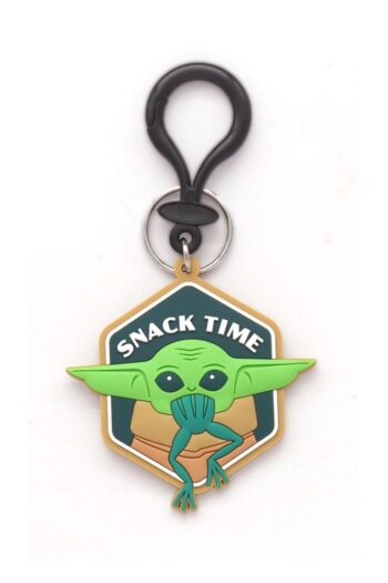 Star Wars Soft Touch PVC Bag Clip Baby Yoda Snack Time
