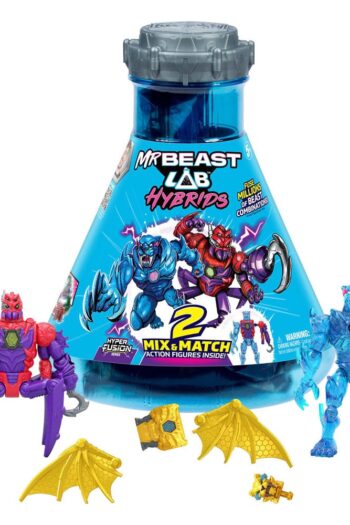 Mr. Beast Lab Hybrids Series 2 Mini Figuren 2er-Pack Spider vs Energy Panther 11 cm