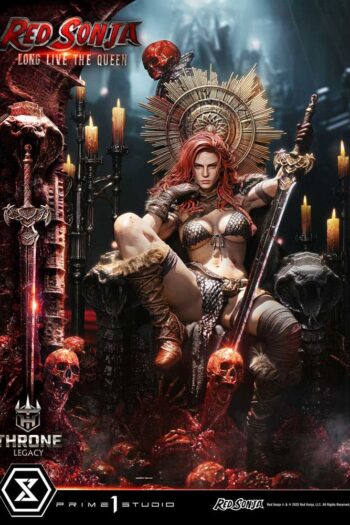 Red Sonja Throne Legacy Collection Statue Statue 1/3 Red Sonja: Long Live the Queen 77 cm