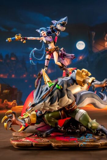League of Legends Statue 1/10 2XKO Jinx & Warwick Diorama 37 cm