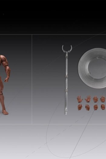 Inart Action Figure 1/12 Blank Male Body Black 17 cm