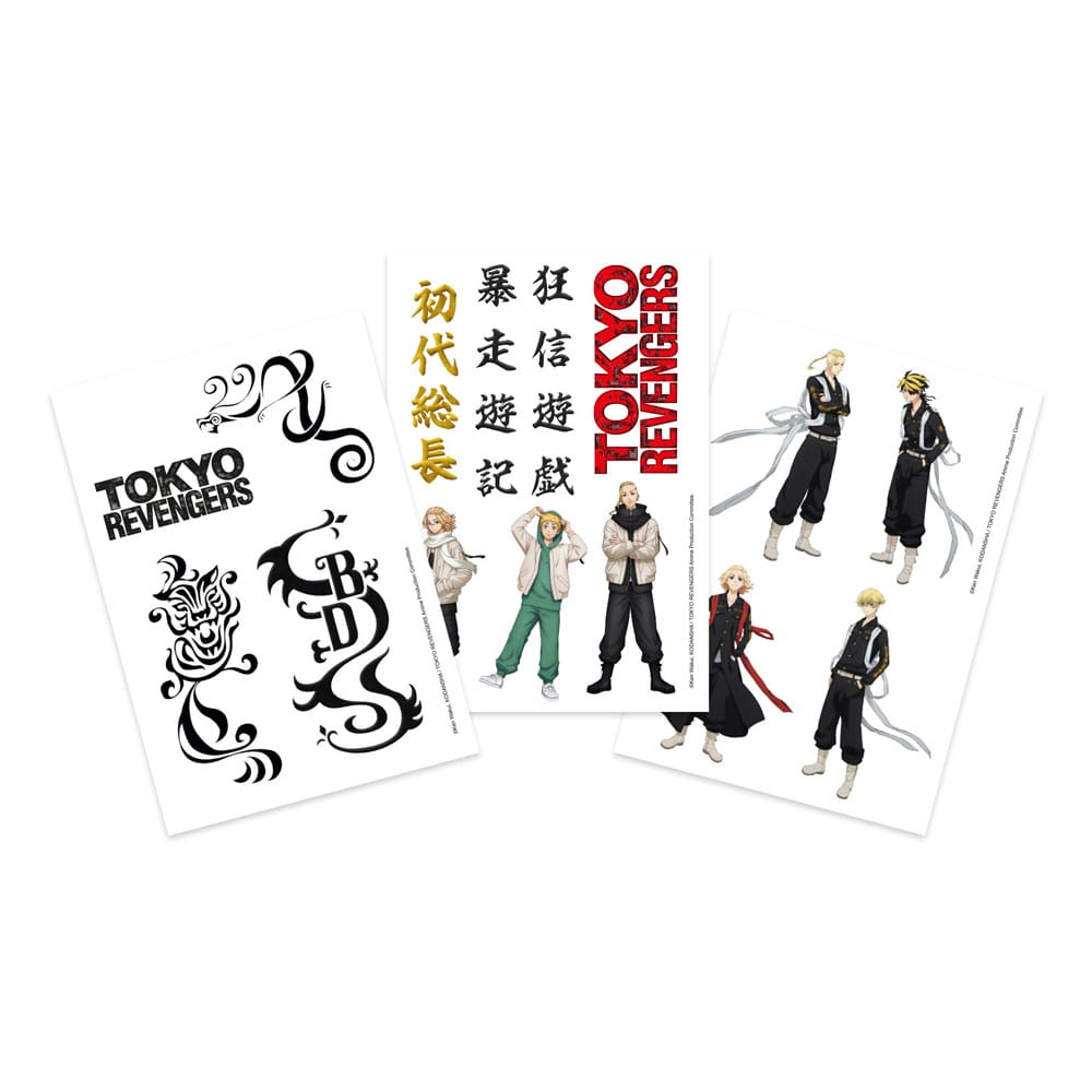 x_saka70290 Tokyo Revengers Temporary Tattoos Set - immagine 1