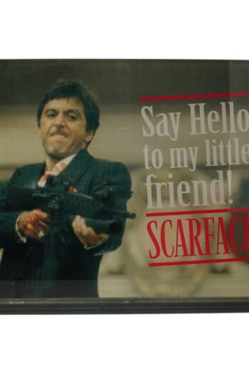 Scarface Glass Poster Say Hello 40 x 30 cm
