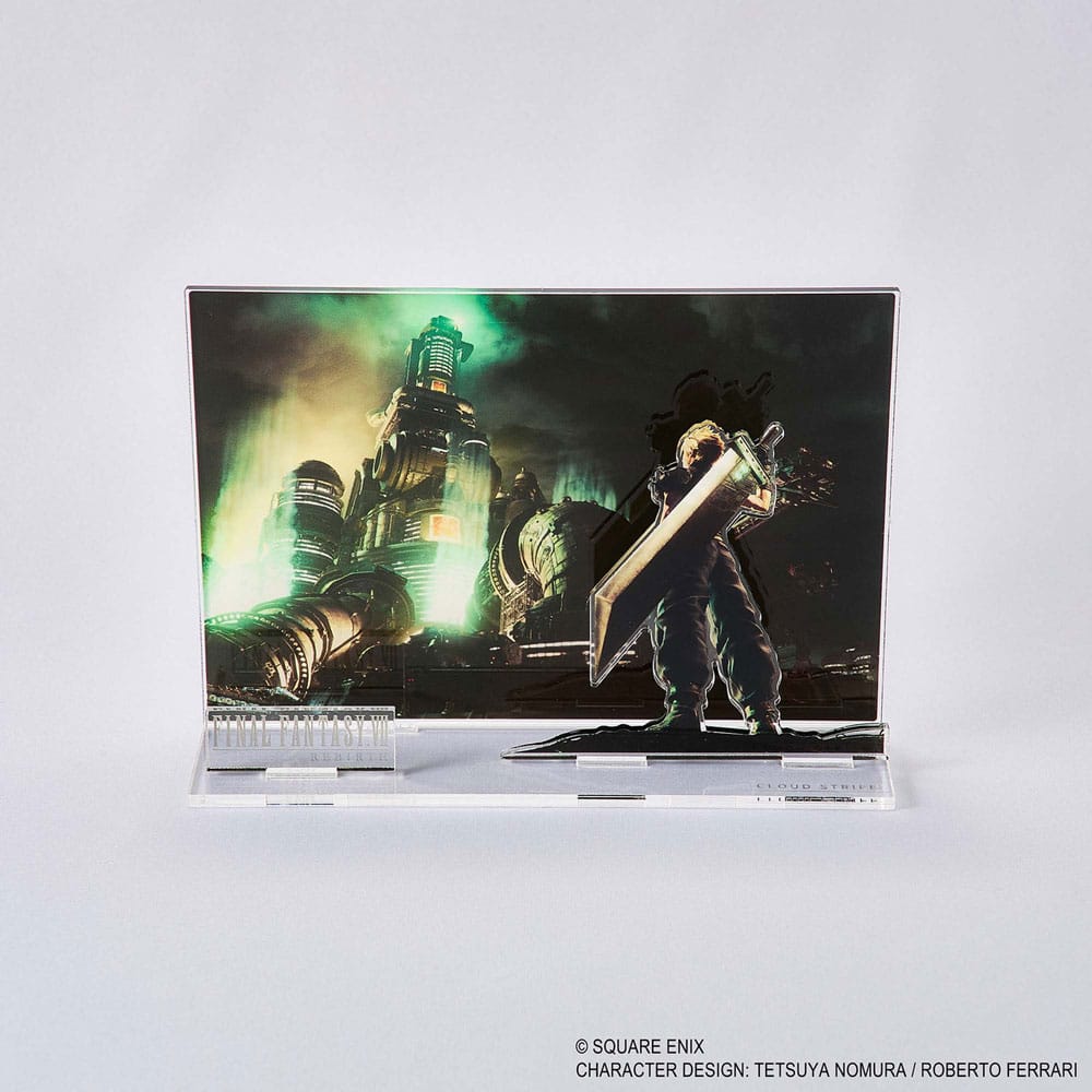 x_sqexff07zz407 Final Fantasy VII Rebirth Acrylic Diorama Cloud Key Art - immagine 1