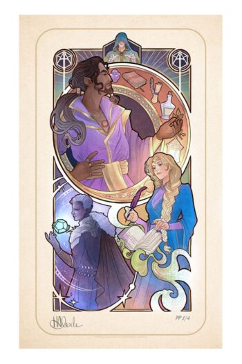 Critical Role Art Print Matthew Mercer: 10th Anniversary Art Nouveau Illustrations 46 x 28 cm - unframed