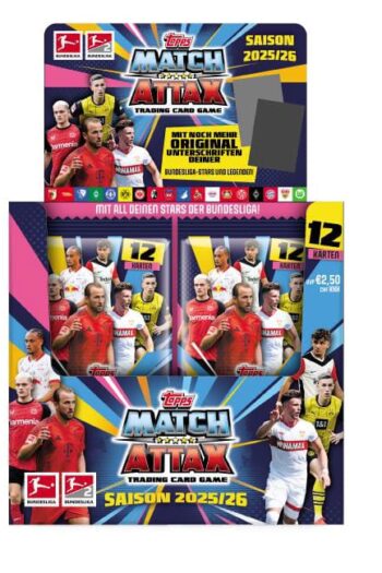 Bundesliga Match Attax Trading Cards 2025/26 Booster Display (36)