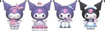 Sanrio Kuromi Party Series Mini Figures Kuromi  5 cm Blind Box Display (12)