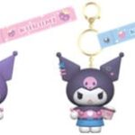 Sanrio Kuromi Cute Outfit Series Keychain with Hand Strap Kuromi Display (12)
