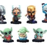 Star Wars The Mandalorian Cosbi Mini Figures 8 cm Blind Box Display (8)