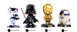 x_yume15510 Star Wars Cosbaby Mini Figures Hello Kitty and Friends 8 cm Display (4) - immagine 1