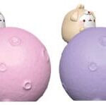 Molang Little Moon Light Series Mini Figures Hello Kitty and Friends 8 cm Display (12)