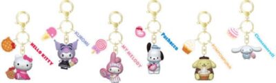 Sanrio Tea Party Series Keychain with Hand Strap Hello Kitty and Friends Display (12) - immagine 1