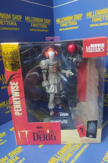 It : Welcome to Derry Movie Maniacs PVC Statue Pennywise (Gold Label) 16 cm by McFarlane