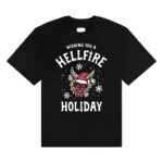 Stranger Things T-Shirt Wishing You A Hellfire Holiday Size S