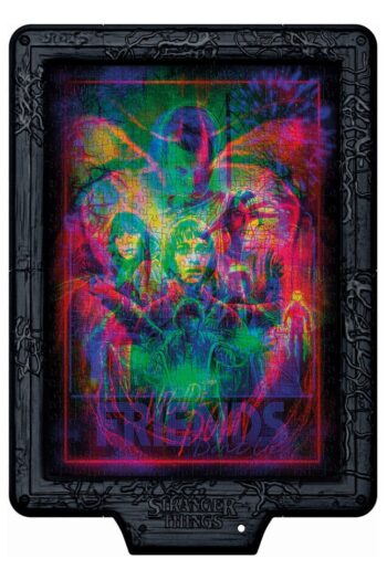 Stranger Things Metamorphic Art Collection Jigsaw Puzzle with Light-Up Effect The Upside (520 pieces)
