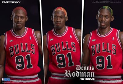 Dennis Rodman 91 Chigaco Bulls NBA Collection Real Masterpiece Doll 1/6 by Enterbay - immagine 9