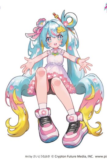 Hatsune Miku Noodle Stopper PVC Statue Hatsune Miku 10th Anniversary 14 cm