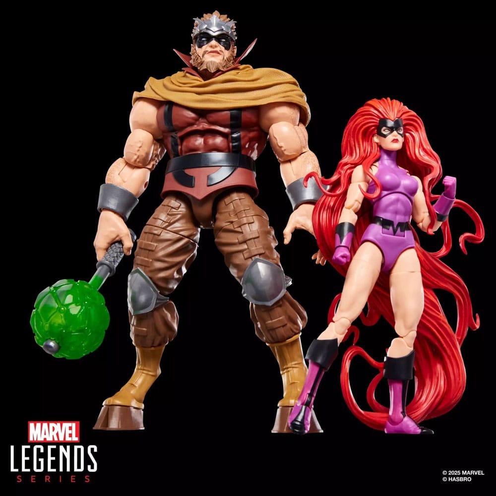 x_hasg1870 Inhumans Marvel Legends Action Figure 2-Pack Marvel's Medusa & Marvel's Gorgon 15 cm - immagine 1